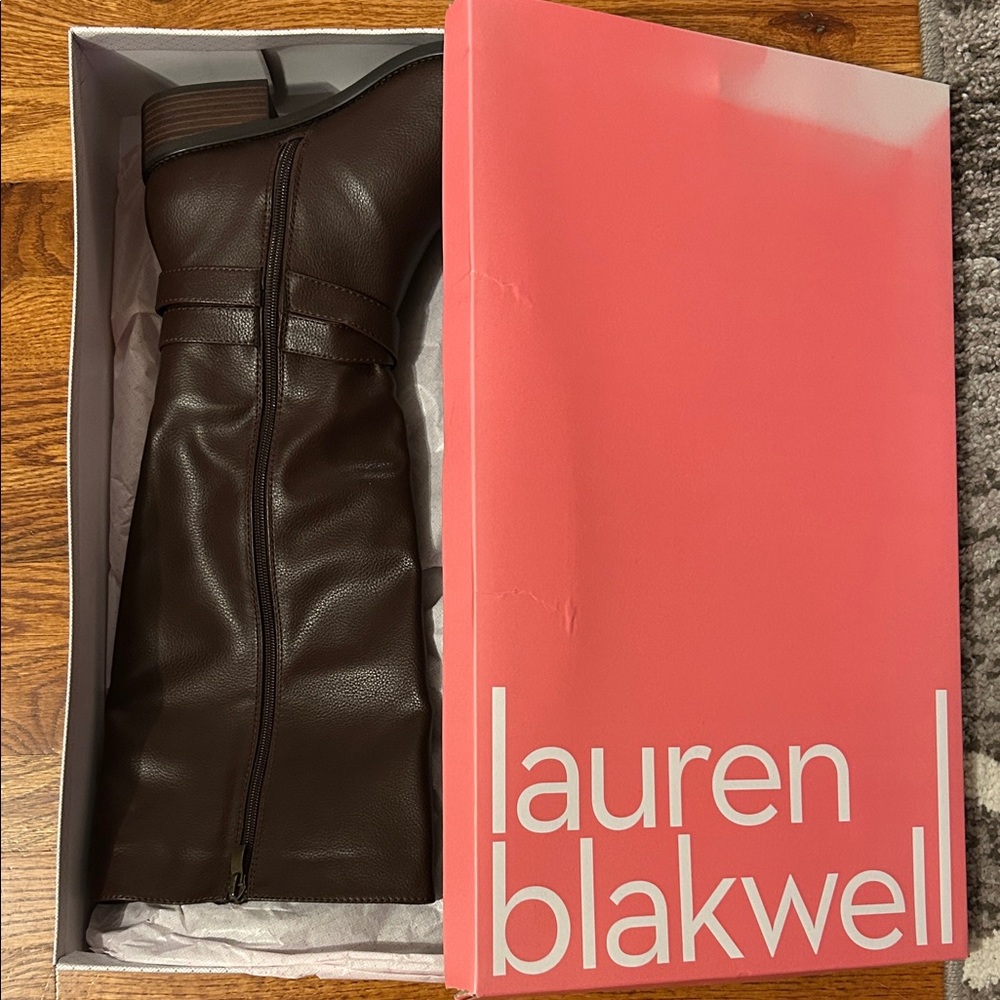 Lauren Blakwell Brown Knee-High Boots